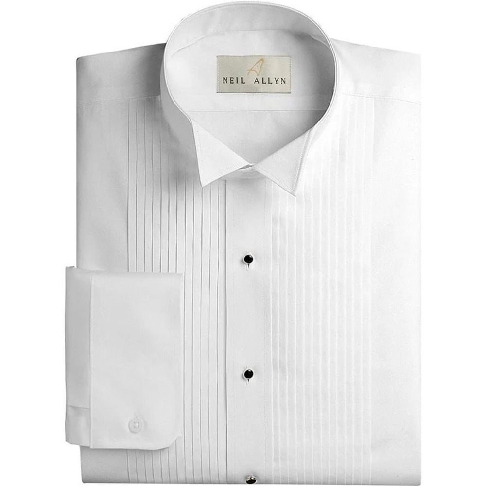 Neil Allyn Men's Tux XL 38/31 Shirt NEW Wing Tip Collar #901 Wedding Formal‎